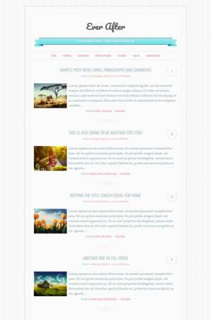 Ever After Responsive Blogger Template [ blogspot themes ]