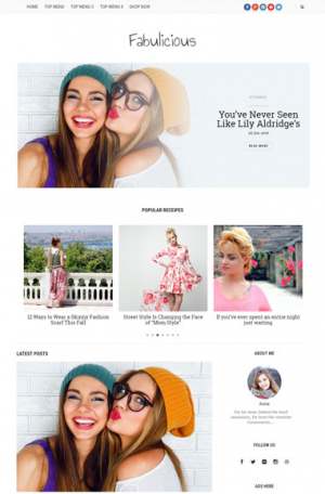 Fabulicious Blogger Template [ blogspot themes ]