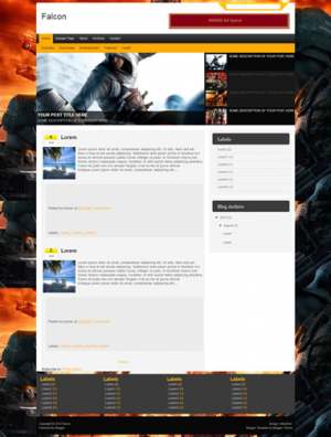 Falcon Blogger Template [ blogspot themes ]