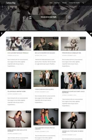 Fantasy Mag Blogger Template [ blogspot themes ]