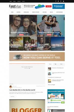 Fast Mag Blogger Template [ blogspot themes ]