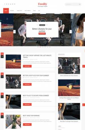 Feedly Blogger Template [ blogspot themes ]