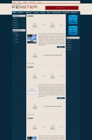 Fenster Blogger Template [ blogspot themes ]