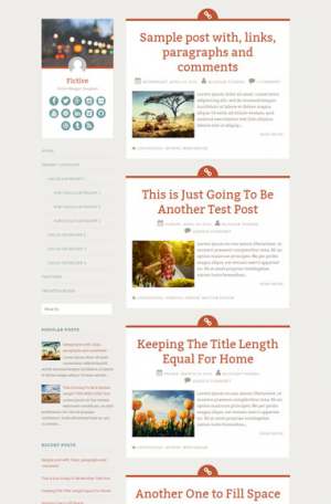 Fictive Simple Blogger Template [ blogspot themes ]