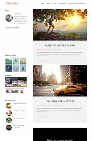 Flavour Blogger Template [ blogspot themes ]