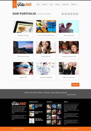 Folio360 Blogger Template  [UNCLEAR] [ blogspot themes ]