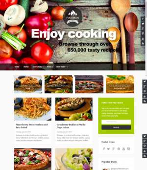 Food Mag Blogger Template  [ blogspot themes ]