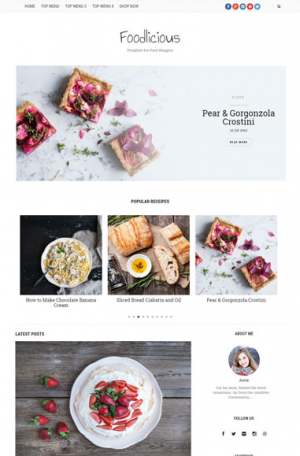 Foodlicious Blogger Template [ blogspot themes ]