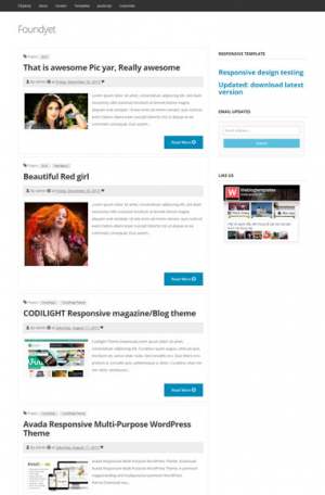 Foundyet Responsive Blogger Template [ blogspot themes ]