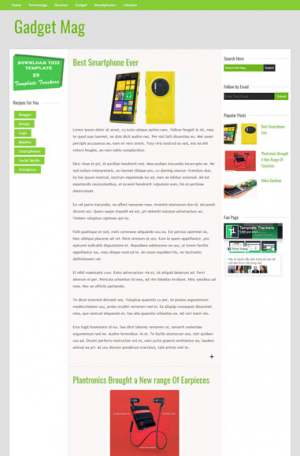 Gadget Mag Blogger Template [ blogspot themes ]