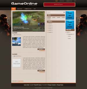 Game Online Blogger Template [ blogspot themes ]