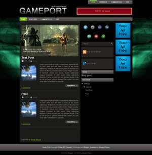 Game Port Blogger Template [ blogspot themes ]