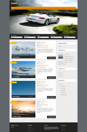 Gears Blogger Template [ blogspot themes ]