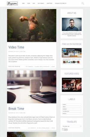 Glycon Responsive Blogger Template [ blogspot themes ]