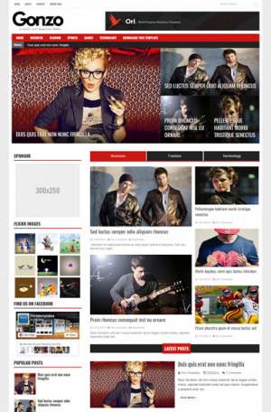 Gonzo Blogger Template [ blogspot themes ]