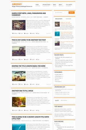 Groovy Responsive Blogger Template [ blogspot themes ]