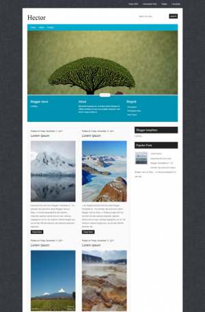 Hector Blogger Template [ blogspot themes ]