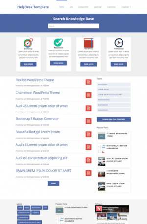 HelpDesk Theme Responsive Blogger Template [ blogspot themes ]