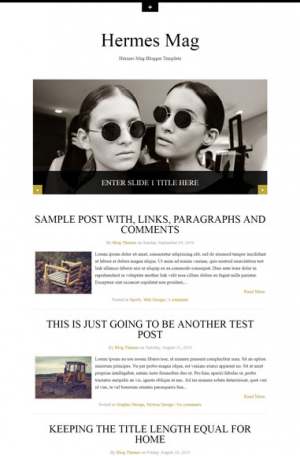 Hermes Mag Responsive Blogger Template [ blogspot themes ]