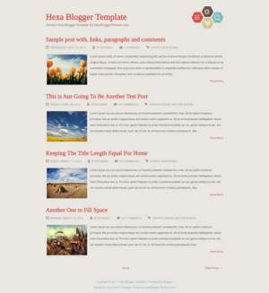 Hexa Responsive Blogger Template [ blogspot themes ]