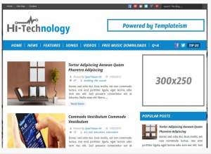 Hi-Tech Blogger Template [ blogspot themes ]