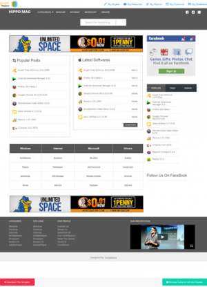 HippoMag Blogger Template [UNCLEAR] [ blogspot themes ]