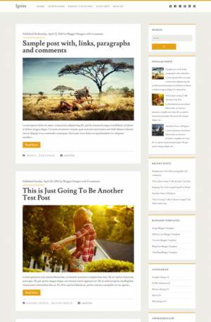 Ignite Responsive Blogger Template [ blogspot themes ]