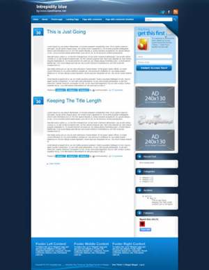 Intrepidity Blue Blogger Template [ blogspot themes ]