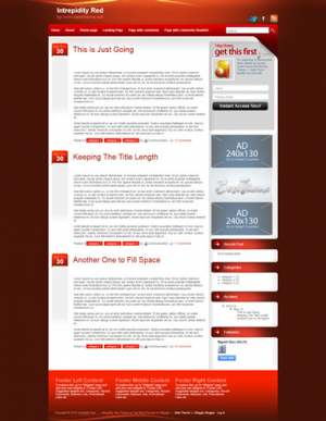 Intrepidity Red Blogger Template [ blogspot themes ]