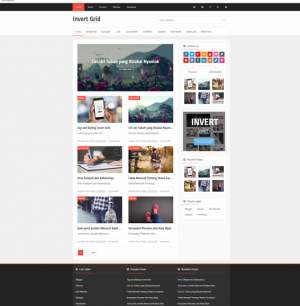 Invert Grid Blogger Template [ blogspot themes ]