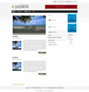 Jasmin Blogger Template [ blogspot themes ]