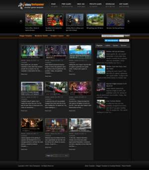 Johny Darkgamer Blogger Template [ blogspot themes ]