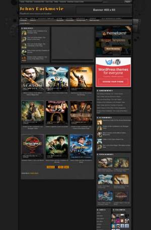 Johny Darkmovie Blogger Template [ blogspot themes ]