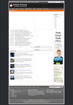 Johny Portal Blogger Template [ blogspot themes ]