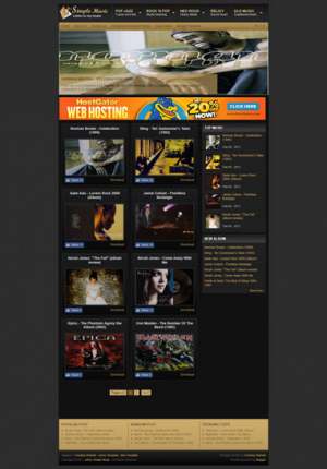 Johny Simple Music Blogger Template [ blogspot themes ]