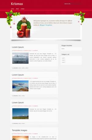 Krismas Blogger Template [ blogspot themes ]