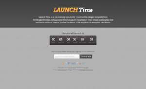 Launch Time Responsive Blogger Template [ blogspot themes ]