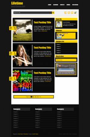 Lifetime Blogger Template [ blogspot themes ]