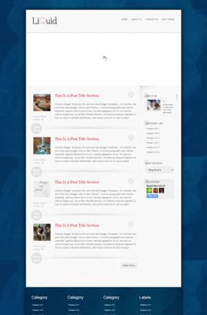 Liquid Blogger Template [ blogspot themes ]