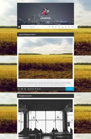 Logbook Responsive Blogger Template [ blogspot themes ]