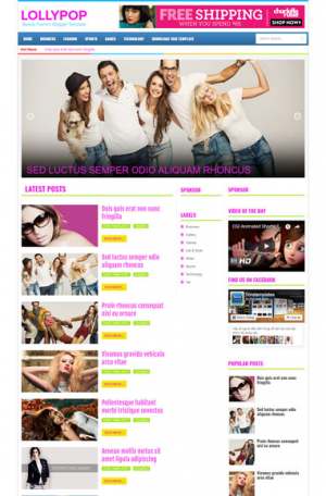 LollyPop Blogger Template [ blogspot themes ]