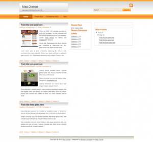 Mag Orange Blogger Template [ blogspot themes ]