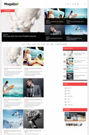 Magalla Blogger Template [ blogspot themes ]