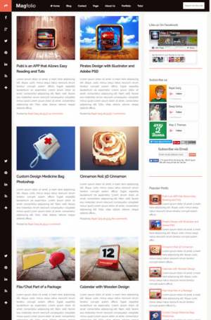 Magfolio Blogger Template [ blogspot themes ]