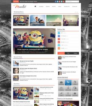 Manshet Magazine Blogger Template [ blogspot themes ]