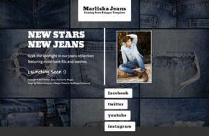 Marliska Jeans Soon Blogger Template [ blogspot themes ]