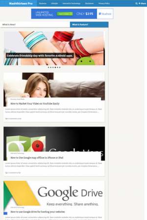 Mashthirteen Responsive Blogger Template [ blogspot themes ]