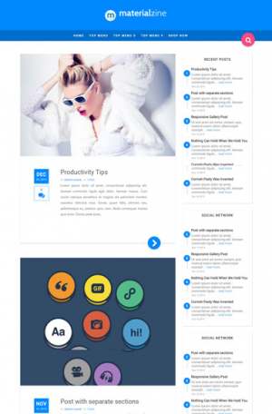 Material Blogger Template [ blogspot themes ]