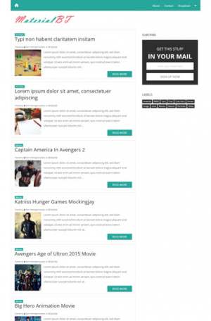 Material Design Blogger Template [ blogspot themes ]