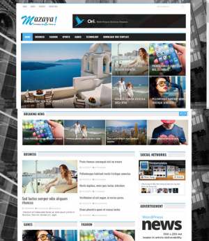 Mazaya Blogger Template [ blogspot themes ]